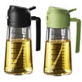 thumbnail image 1 of TrendPlain Rociador de Aceite de Oliva de Vidrio de 16oz/470ml para Cocinar - Dispensador de Aceite de Oliva 2 en 1 para Utensilios de Cocina, Freidora de Aire, Ensalada y BBQ - Negro&Verde, 1 of 5