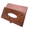 thumbnail image 5 of SPRING PARK Tissue Box Cover, Vintage Wood Toilet Tissue Box Holder, Large Handmade Decorative Tissue Dispenser, 5 of 6
