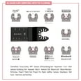 thumbnail image 4 of MesaSe 10PCS Bi-metal Oscillating Multi Tool Saw Blades White and Black, 4 of 9