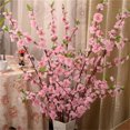 thumbnail image 3 of 65cm Artificial Flowers Peach Blossom Simulation Flower For Wedding Decoration Home Decor, 3 of 5