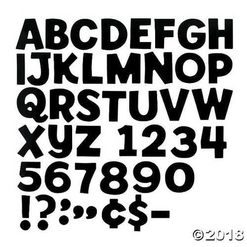 Black Bulletin Board Letters Walmart Com Walmart Com