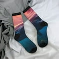thumbnail image 5 of Cauagu Sunshine Ocean Whale Print Crew Socks for Women and Men,Adult Athletic Running Socks 1-Pair Sports Socks Work Gear Socks with Moisture Wicking, 5 of 6