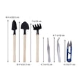 thumbnail image 2 of AMERTEER 8-Piece Bonsai Tool Set Succulent Garden Hand Tool Kit with Trimmer Mini Rake Mini Spade Tweezers Bud and Leaf Trimmer, 2 of 13