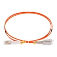 thumbnail image 1 of Unique Bargains 1 Mètre 3.2Ft Fibre Patch Câble Multimode LC-SC OM1 LSZH Fibre Optique Cavalier Orange pour Émetteur-Récepteur Réseau 1Pcs, 1 of 6