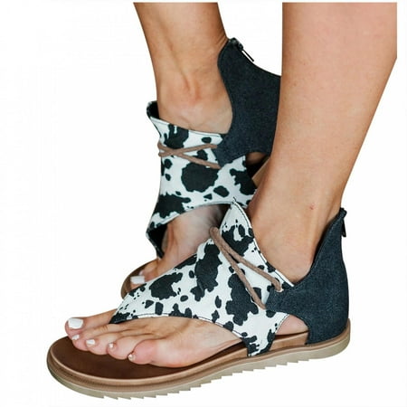 

Danhjin Women s Casual Wedge Sandals Thong Summer Beach Sandals Fashion Women s Boho Platform Shoes - Summer Savings Clearance