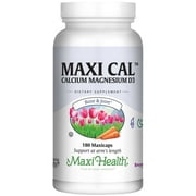 Maxi Health Calcium with Vitamin D3 & Magnesium – Supports Bone & Joint Health – 180 Capsules