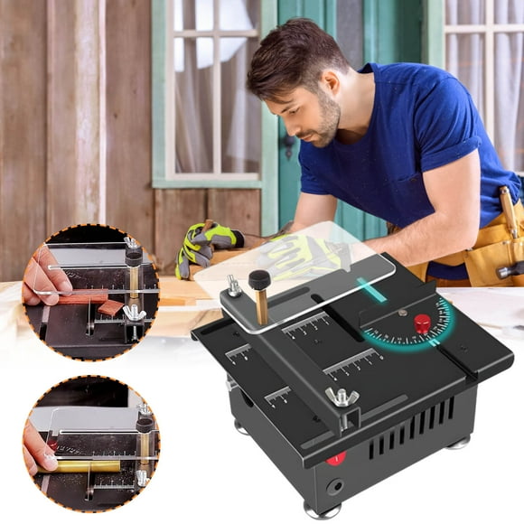 Mini Table Saw Mini Multi-function Table Saw 2025 New Precision Table Saw Portable Adjustable Cutting Sanding Engraving Drilling One Machine Table Saw for Wood Cutting