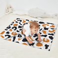 thumbnail image 2 of White and Orange Of Leopard Print Blanket,Comfortable Soft Flannel Throw Blanket,All Season,Warm Lightweight Blankets for Sofa Bed Couch Living Room Chair,30"x40", 2 of 4