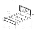 thumbnail image 6 of Pemberly Row Faux Leather Eastern King Bed in Black and Midnight Star, 6 of 6