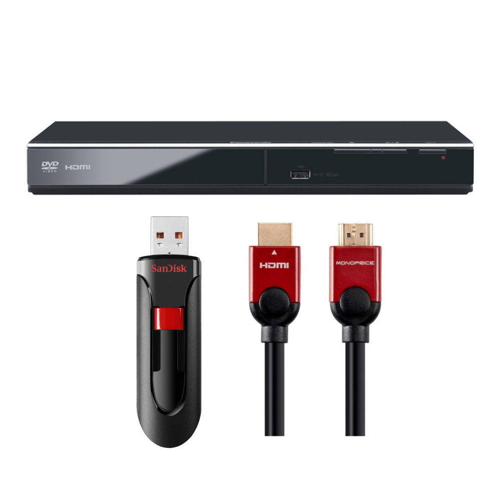 Panasonic DVDS700 1080p UpConvert DVD Player with 16GB Flash Drive