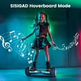 thumbnail image 4 of LENOGE Hoverboard with Seat Attachment Combo, LED Wheel, Weight Limit 220 lb, All-Terrain Tires, 10 MPH, Range 10 Miles, UL Certified, 4 of 8