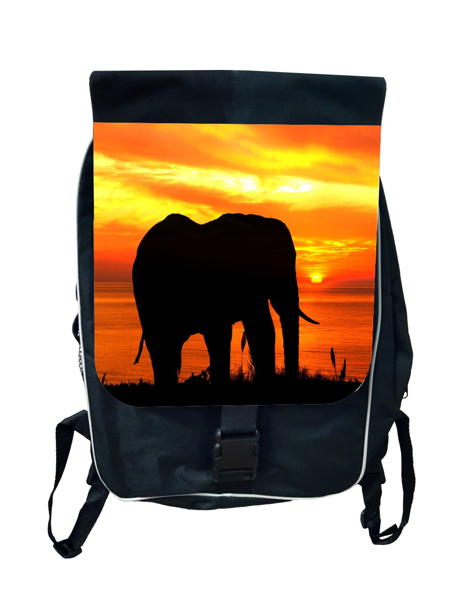 African Elephant Childrens Adjustable Backpack Princess Pink Navy Blue Childrens Bag 