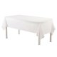 thumbnail image 1 of Pack of 1 Translucent Plastic Disposable Tablecloth 1.37 x 2.74 M, Rectangular Premium Tablecloth Very Resistant for Birthdays, Weddings, Gastronomy, 1 of 4