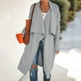 thumbnail image 3 of NSLGXD Knee Length Sweater Cardigans for Women Long Sleeve Knitwear Winter Turn-Down Collar Coat Jackets, 3 of 7