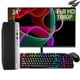 thumbnail image 1 of HP ProDesk 400 G5 SFF Computadora de computadora con monitor FHD de 24 pulgadas, Intel i3-8100, 16 GB de RAM, 512 GB SSD, mouse y teclado, DP, Windows 10 Pro (reacondicionado), 1 of 5