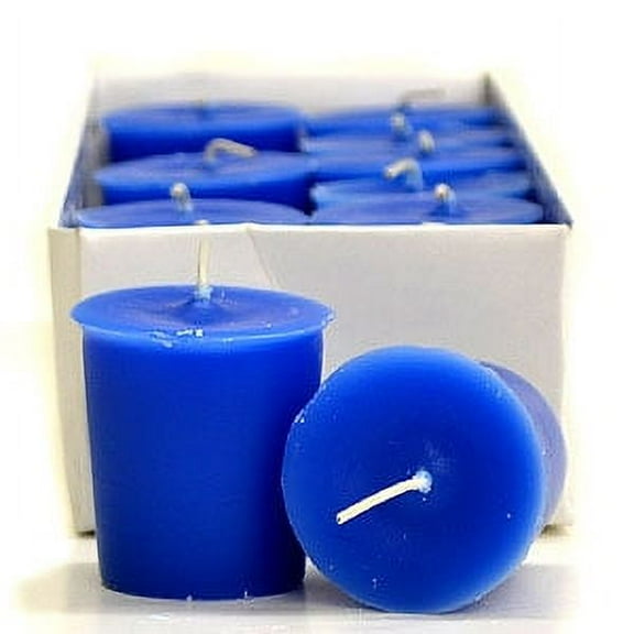 Blue Christmas Votive Candles Votive Candles Pack: 12 per box 1.75 in. diameter x 2 in. tall