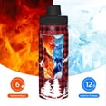 thumbnail image 5 of Yiaed Christmas Tree Buffalo Plaid Print Sports Insulated Kettle Bottle Reusable Stainless Steel Insulated Cup, Outdoor Portable Casual Stainless Steel Insulation Cup, 5 of 7