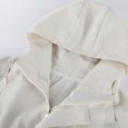 thumbnail image 5 of Men's Windbreakers Casual Jacket Loose Outdoor Jacket Long Sleeved Hooded Casual Jacket/jacket Windbreaker Front-Zip Jacket White M, 5 of 8
