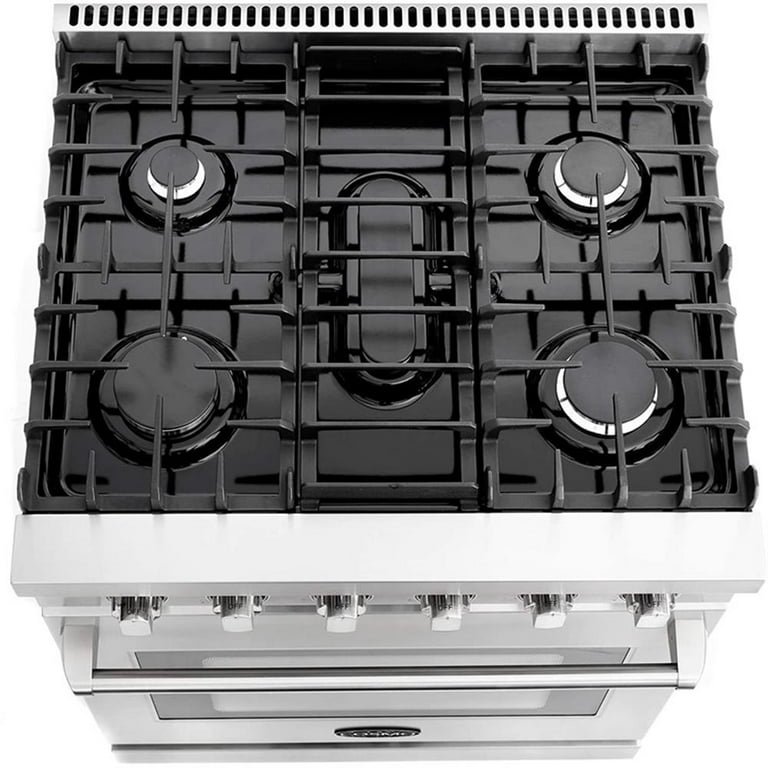 Cosmo 30 in. Gas Range & Microwave w/ Vent Fan & Dishwasher