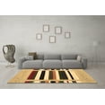 thumbnail image 3 of Ahgly Company Indoor Rectangle Abstract Brown Contemporary Area Rugs, 2' x 3', 3 of 4