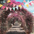 thumbnail image 4 of SERWOO 4 Stück Wimpelkette Wimpel Banner Wimpel Girlande draußen Outdoor Dekoration für Hochzeit Party Weihnachten Geburtstagsfeier (3 metros 12 piezas Wimpel/Jede Girlande) Zhivalor  DE-CJW-0854, 4 of 7