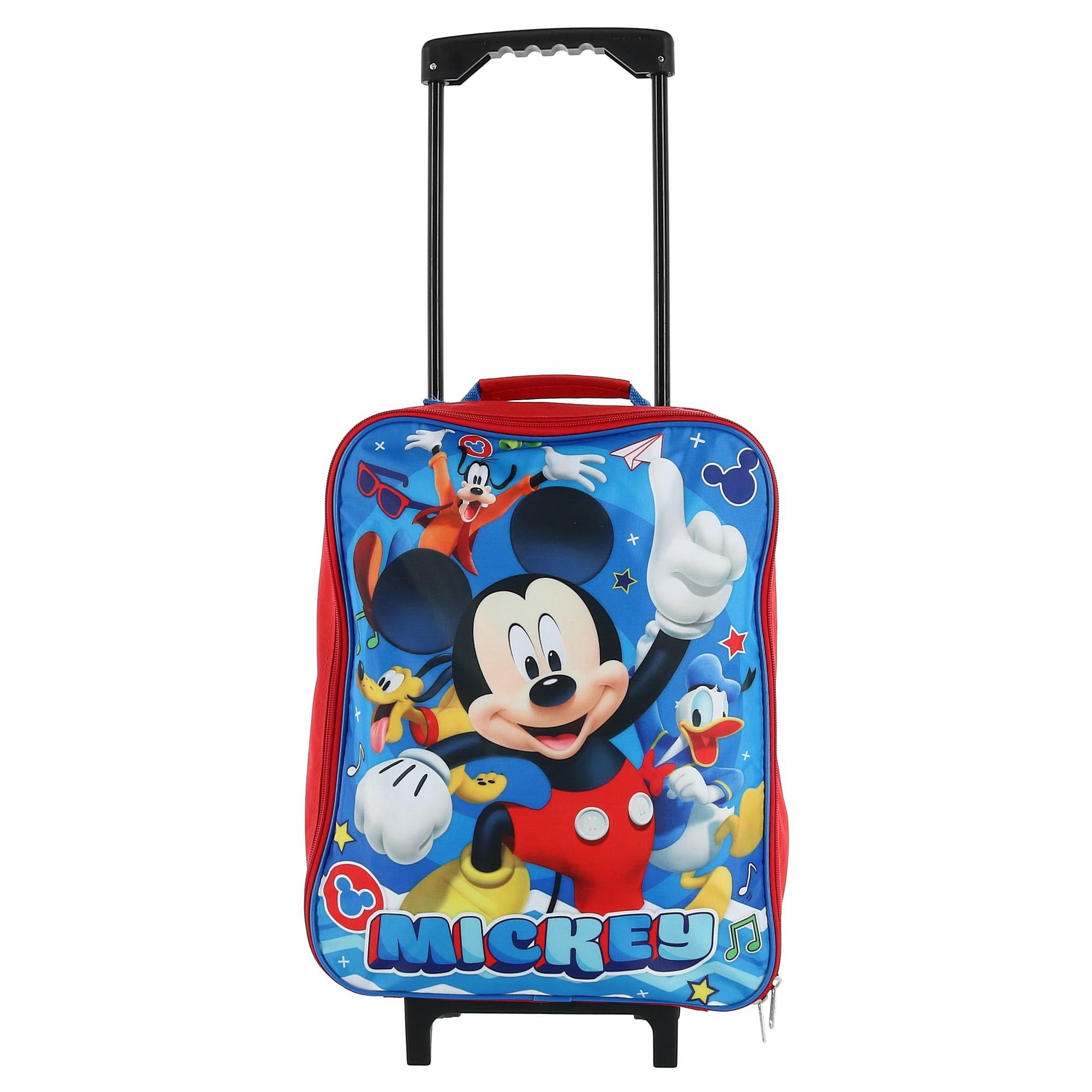 mickey mouse rolling luggage for kids