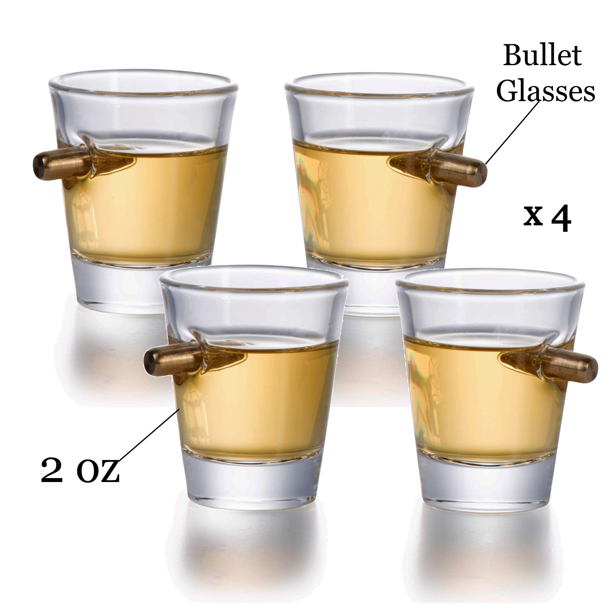 gun shot glass set