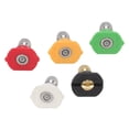thumbnail image 4 of 5 Pcs Pressure Washer Nozzle Big Fan Shape Power Washer Nozzle Tips Rinse Jet Stream Nozzle Kit, 4 of 21