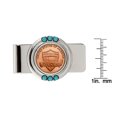 thumbnail image 2 of UPM Global 13275 Lincoln Union Shield Penny Turquoise Coin Money Clip, 2 of 2