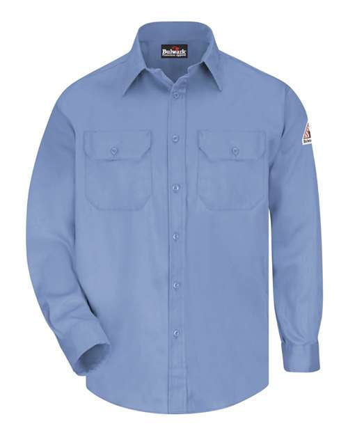 Bulwark X-Large Gulf Blue Nomex IIA Flame Resistant Shirt With Button Closure