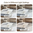 thumbnail image 6 of ODIKA 2'x3' Abstract Marble Veined Panels With Geometric Framed Border Design Washable Throw Rug None for Hallway, Study Room, Non-Slip Low Profile, Flatwoven, 6 of 6
