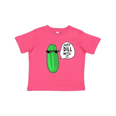 

Inktastic Just Dill with It Chill Dill Pickle in Sunglasses Gift Toddler Boy or Toddler Girl T-Shirt