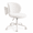 White, variant on TudoFish Pink Teddy Velvet Vanity Chair with Wheels, Armless Upholstered Makeup Chair for Bedroom Dressing Table, 330 lb Capacity (Pink)