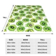 thumbnail image 3 of Cauagu Green Kiwi Pattern Flannel Bed Blankets,Fleece Blanket Comfortable Air Conditioning Blanket for Sofa Bed Travel Couch & Living Room -40"x30", 3 of 8