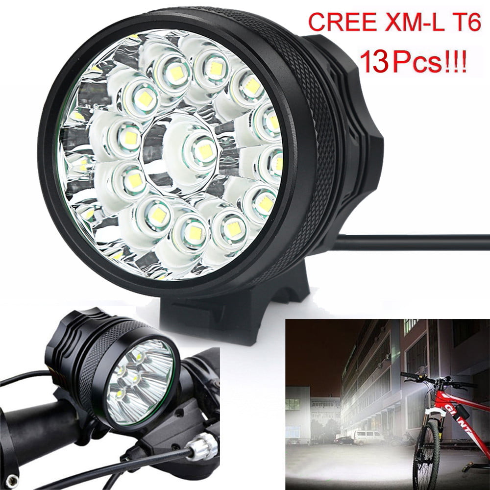 Super Bright 20000LM 2X T6 LED Mountain Bike Head Light USB Rechargeable Lamp T 