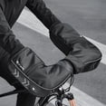 thumbnail image 3 of Guantes protectores de invierno para bicicleta de montaña, cubierta para manillar de bicicleta de carretera con mango plano, guantes cálidos gruesos a prueba de viento, 3 of 8