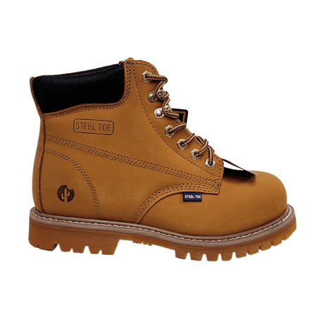 

CACTUS Men 6 Steel-Toe Oil Resistant Work Boot 611S-TAN Size 9.5 US