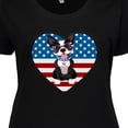 thumbnail image 4 of Inktastic Boston Terrier Dog US Flag July 4th Women's Plus Size T-Shirt, 4 of 5