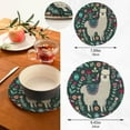 thumbnail image 3 of Llama 2 Pack Pot Holders Trivets, Heat Resistant Hot Pads for Kitchen Table Decoration Trivets for Hot Dishes/Pot/Bowl/Teapot/Kitchen Hot Pads Trivets, 7" + 9.45", 3 of 7