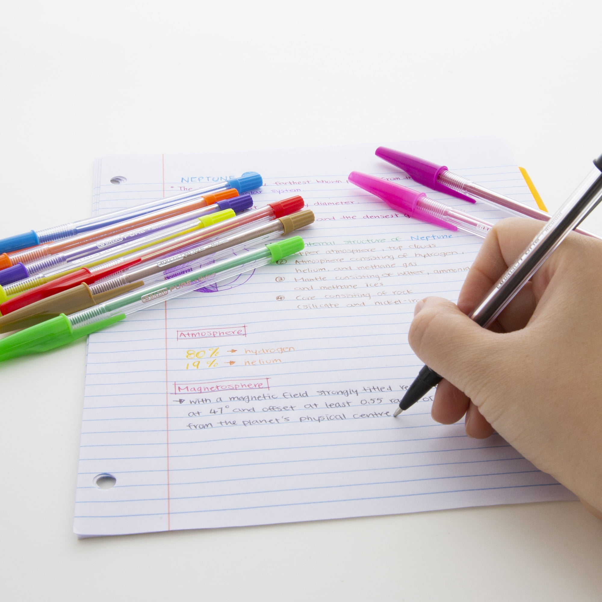 BAZIC 10 Pure Neon Color Stick Pen
