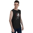 thumbnail image 4 of Roman and Reigns Men Womens Casual Fashion Cotton Crewneck Sleeveless T-Shirt Black, 4 of 8