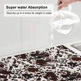 thumbnail image 5 of Yiaed Cow Skin Print Highly Absorbent Microfiber Kitchen Counter Mat, Dish Drying Pad for Dishes, Utensils, Pots and Pans, Large 18" x 24", 5 of 7