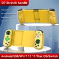 thumbnail image 1 of Mobile Game Controller Wireless Connection Stretching Extendable Gamepad Telescopic Gamepad Yellow, 1 of 5
