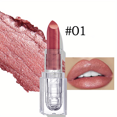 thumbnail image 3 of 6 Colors Gloss Sexy Beauty Glitter Lipstick Diamond Pearlescent Lipstick Black Lip Gloss Women Lips Makeup Cosmetic, 3 of 5