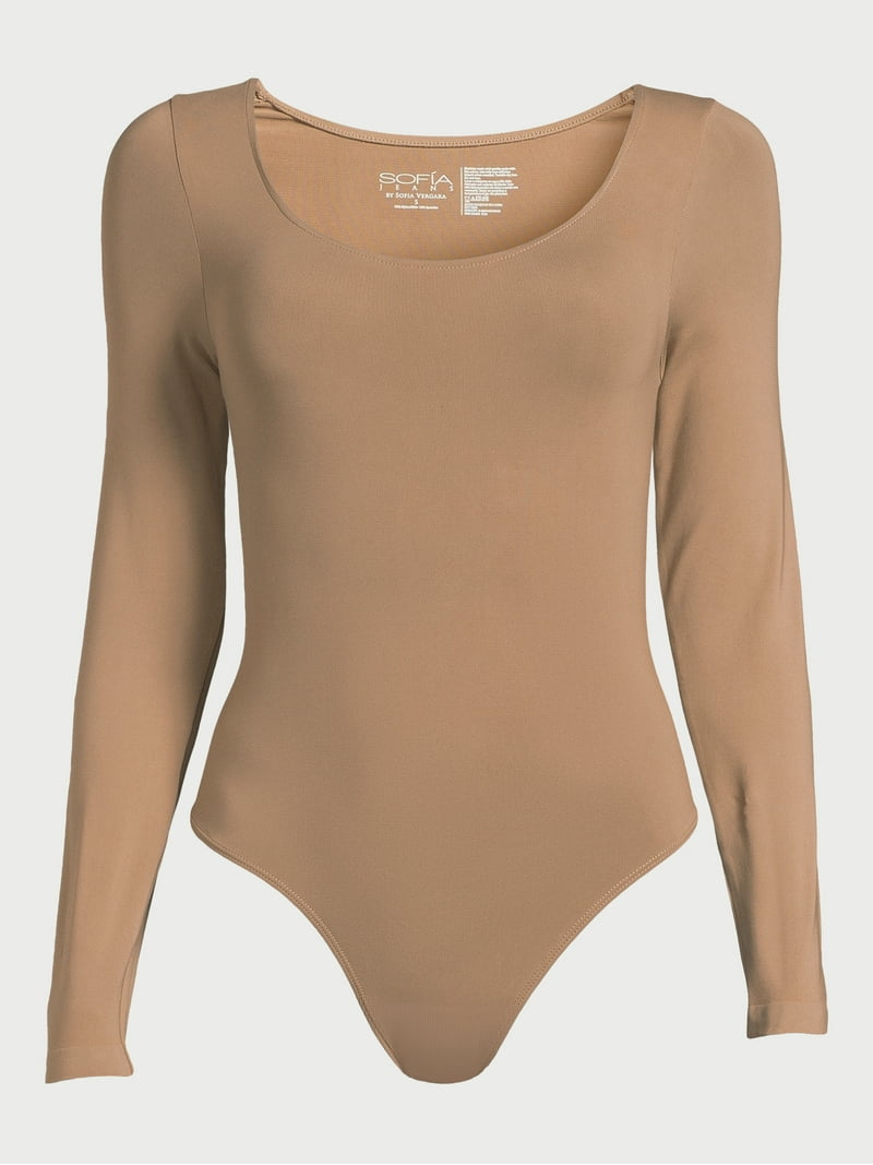 Sofia Jeans women's Seamless Scoop Neck Bodysuit - Walmart.com
