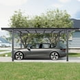 thumbnail image 2 of CarButler 16x8x10ft Outdoor Metal Carport Heavy Duty Carport with Aluminum alloy frame and Polycarbonate Panels for Driveway Car, Truck, 2 of 8