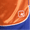 Athletic Orange/Blue, variant on Men's and Big Men's All Court Colorblock Short, 11" inseam, up to Size 5XL