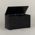 thumbnail image 3 of HOMCOM Coffre de Rangement pour Salon, Boîte en Bois, 31,5 Po L, Noir, 3 of 10