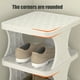 thumbnail image 4 of Organizador Multicapa para zapateros | Estantería de almacenamiento de plástico de 5 niveles | Blanco, Naranja, Azul | Diseño de puertas que ahorran espacio | Montaje sencillo sin herramientas, 4 of 6