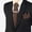 Coffee, variant on Men Wide 8CM Shiny Necktie Handkerchief Tie Bar Clip Pocket Square Wedding Set